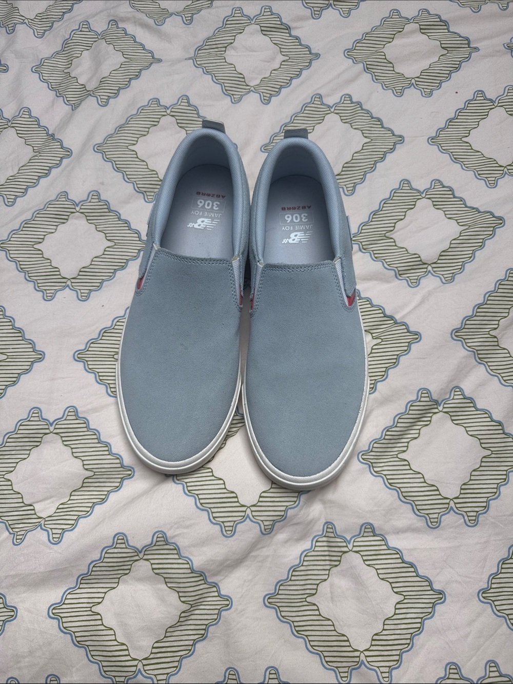 New Balance Men's Slip-On Casual Loafers in Light Blue